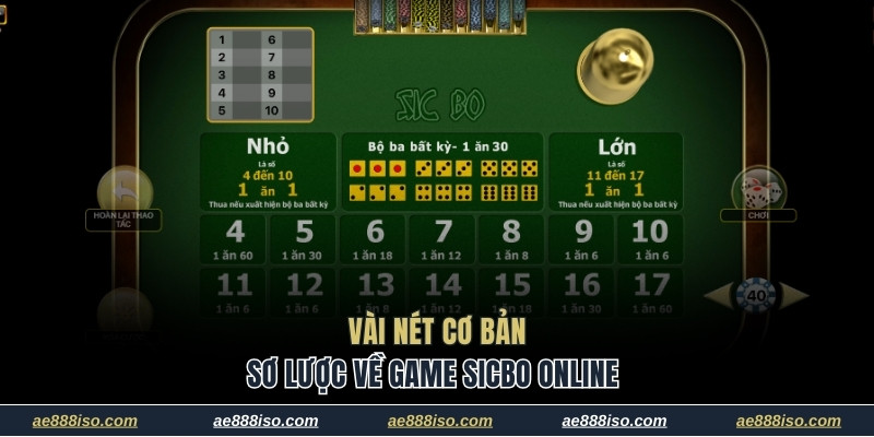 Một vài thông tin cơ bản về game sicbo online